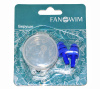 Беруши FanSwim силиконовые, 2 шт. (Голубой; one size)